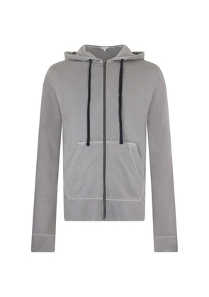 James Perse zip-up drawstring hoodie - Grey