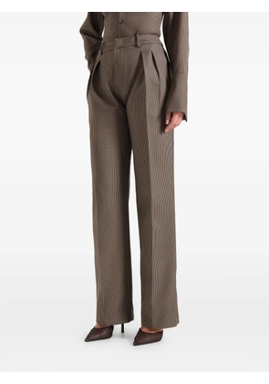 Manière De Voir Julie pleated tailored trousers - Brown