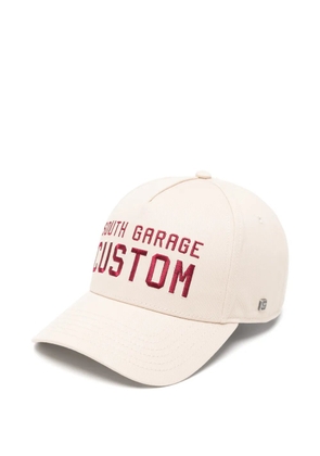 South garage logo-embroidered baseball cap - Neutrals
