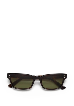 Marni Eyewear tortoiseshell-effect rectangle-frame sunglasses - Brown