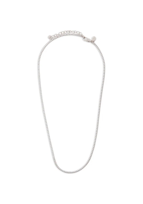 Astrid & Miyu cubic-zirconia tennis necklace - Silver