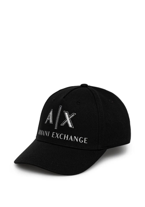 Armani Exchange logo-detail basbeall cap - Black