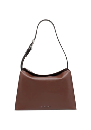 Orciani small Trinity leather shoulder bag - Brown