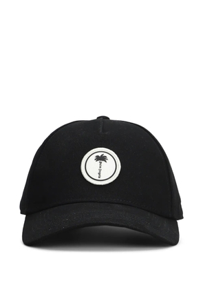 Palm Angels logo-patch baseball cap - Black