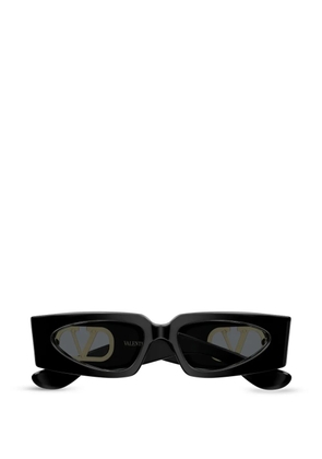 VALENTINO GARAVANI EYEWEAR VLogo Signature geometric-frame sunglasses - Black