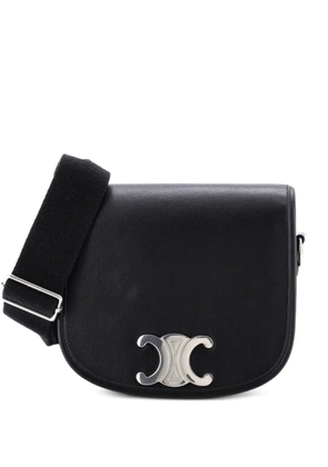 Celine Pre-Owned Besace Triomphe Shoulder Bag Leather Medium crossbody bag - Black