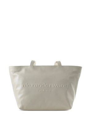 Alexander Wang medium embossed-logo tote bag - Neutrals