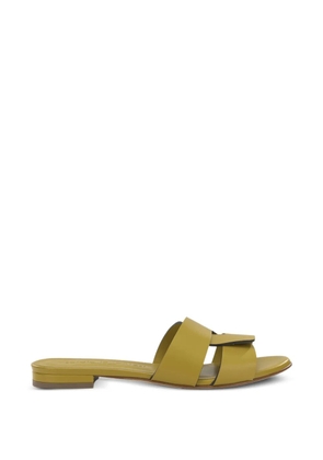 Sergio Levantesi Aria interwoven leather sandals - Yellow