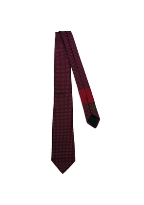 Hermès Pre-Owned Dot silk tie - Red