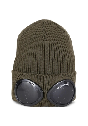 C.P. Company Goggle rib-knit beanie - Green