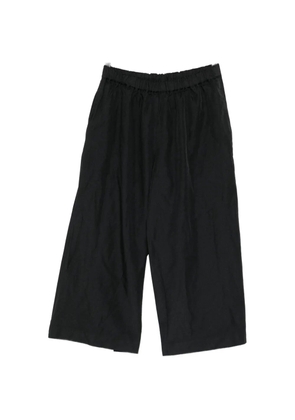 Comme Des Garçons elasticated-waist cropped trousers - Black
