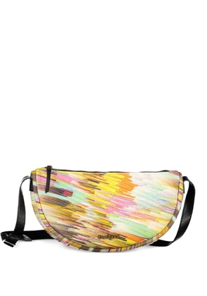 Desigual abstract-print half-moon belt bag - Yellow