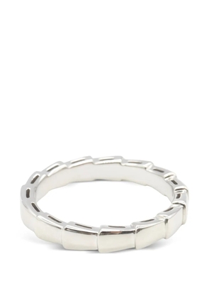 Bvlgari Pre-Owned 18K white gold Serpenti Viper ring - Silver