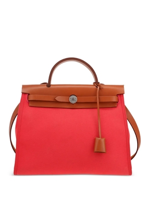 Hermès Pre-Owned 2020 Herbag canvas and leather handbag - Red