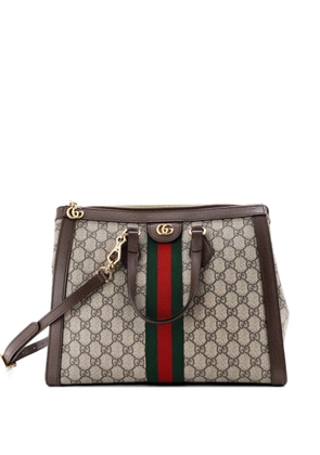 Gucci Pre-Owned Ophidia Top Handle GG Coated Canvas Medium tote bag - Brown