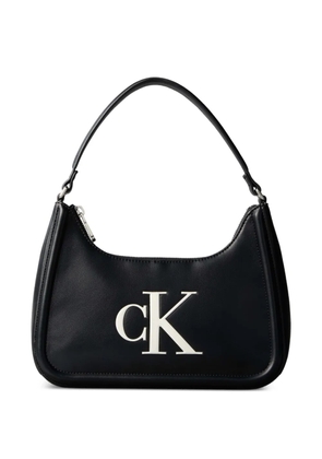 Calvin Klein logo-print shoulder bag - Black