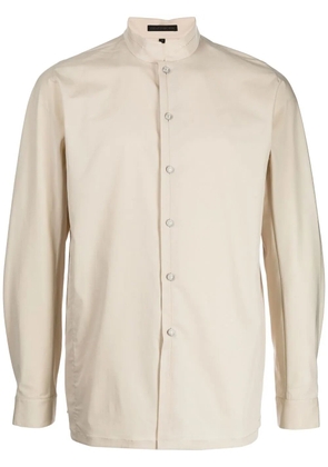 SHIATZY CHEN mandarin-collar shirt - Brown