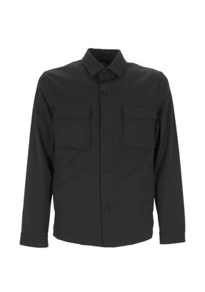 Hosio flap-pocket shirt jacket - Black