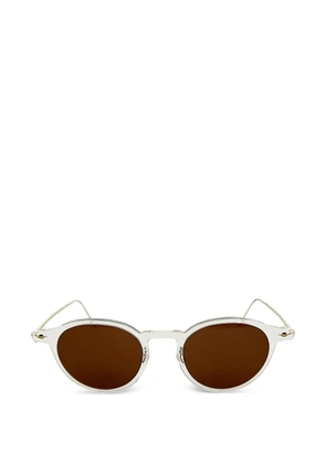 Lindberg round-frame sunglasses - White