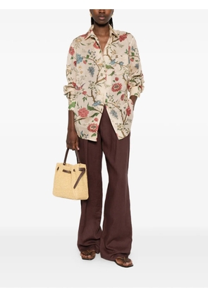 Marella Mllrete belt-loops trousers - Brown