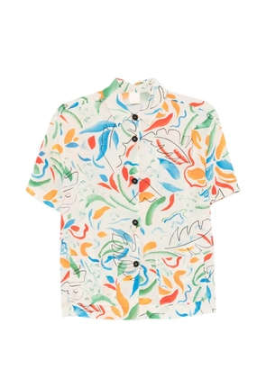 ASPESI abstract-print shirt - Neutrals
