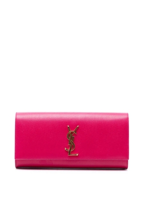 Saint Laurent Pre-Owned 2014 Grain de Poudre Monogram Cassandre clutch bag - Pink