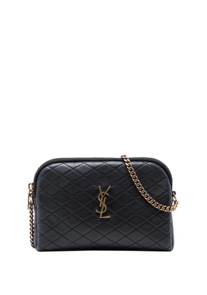 Saint Laurent Pre-Owned 2022 Mini Quilted Lambskin Gaby Zippered Pouch crossbody bag - Black