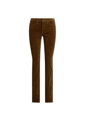 Lauren Ralph Lauren corduroy-effect trousers - Brown