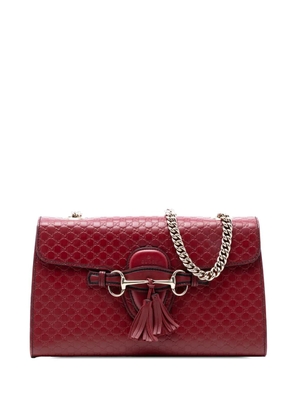 Gucci Pre-Owned 2016-2025 Medium Microguccissima Emily shoulder bag - Red