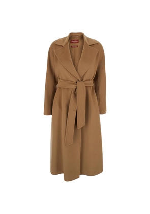 Max Mara belted kimono-sleeve coat - Neutrals