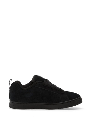 DC Shoes logo-print suede sneakers - Black