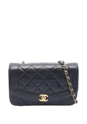 CHANEL Pre-Owned 1994-1996 Small Lambskin Diana Flap crossbody bag - Black