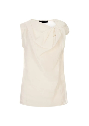Fabiana Filippi knotted-detail sleeveless blouse - Neutrals