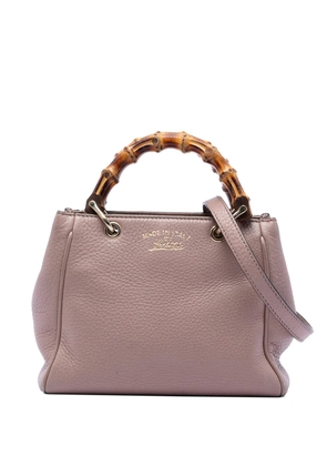 Gucci Pre-Owned 2016-2026 Mini Calfskin Bamboo Shopper satchel - Pink