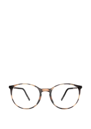 Silhouette tortoiseshell-effect round-frame glasses - Brown