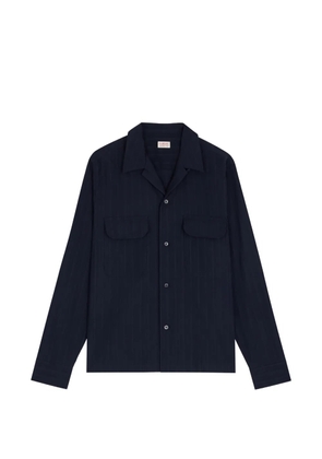 FURSAC striped flap-pocket shirt - Blue
