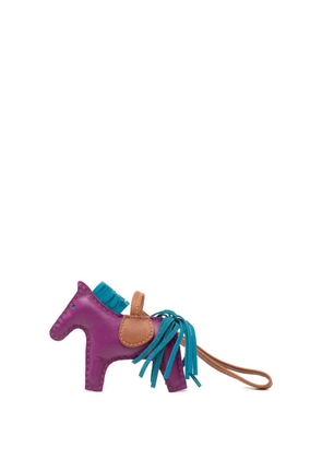 Hermès Pre-Owned 2010-2025 Milo Lambskin Grigri Rodeo Bag Charm PM key chain - Purple