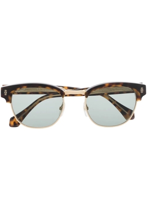 Cartier Eyewear tortoiseshell-effect sunglasses - Brown