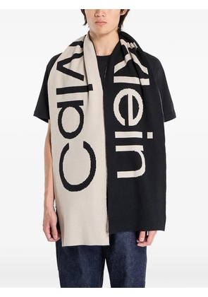 Calvin Klein logo scarf - Black