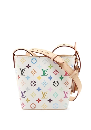 Louis Vuitton Pre-Owned 2021-2026 Takashi Murakami Monogram Multicolore All In One BB bucket bag - White
