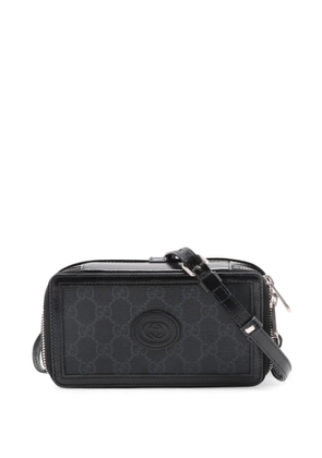 Gucci Pre-Owned 2016-2026 GG Supreme Interlocking G crossbody bag - Black