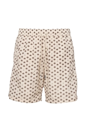 Jacob Cohën palm tree-print swim shorts - Neutrals