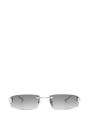 Balenciaga Eyewear Gossip rimless rectangle-frame sunglasses - Silver