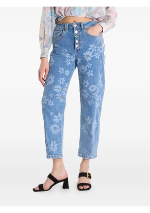 Desigual floral-print jeans - Blue