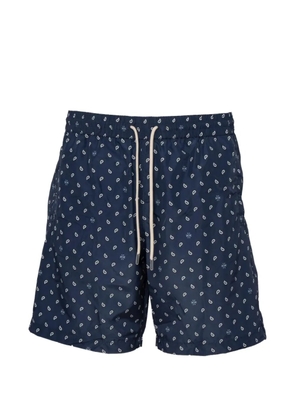 Jacob Cohën paisley-print swim shorts - Blue