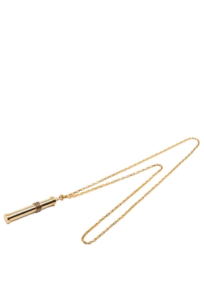 Gucci Pre-Owned 1980-2000 Gold Plated Web Perfume Bottle Pendant Necklace costume necklace