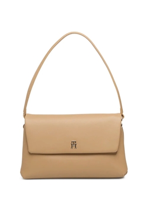 Tommy Hilfiger TH Modern Essential logo-plaque foldover tote bag - Neutrals