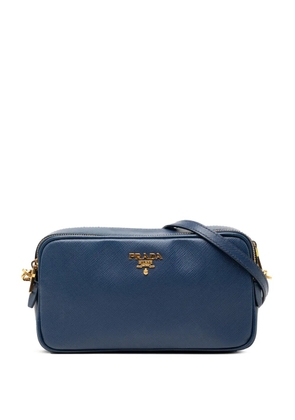 Prada Pre-Owned 2010-2026 Mini Saffiano Double Zip crossbody bag - Blue