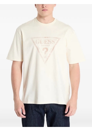 GUESS USA logo-print T-shirt - Neutrals