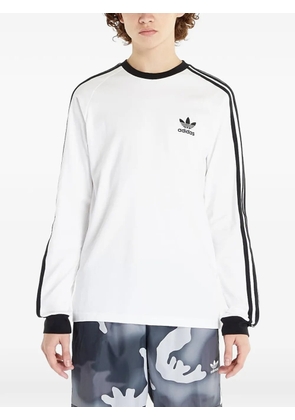 adidas side-stripe raglan-sleeve T-shirt - White